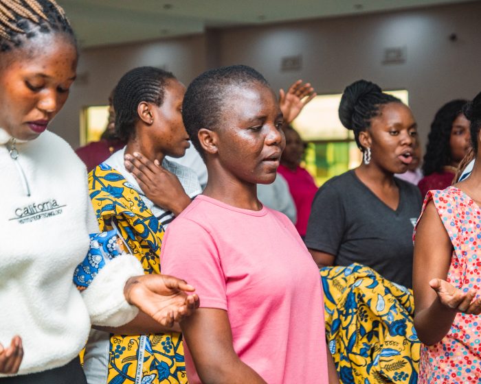 Congregation in worship